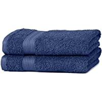 Los mejores  - Amazon Basics AB Fade Resitant- 100% Algodón- Azulón- 2 toallas de manos